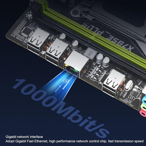اللوحة الأم NVME M.2 X79SE Plus LGA 2011 لـ E5 V1 V2، PCIe 3.0X16، جيجابت إيثرنت، 8 طبقات PCB، للمنزل، المكتب، الألعاب، 4xDDR3 حتى 128 جيجا، USB2.0 in Kuwait