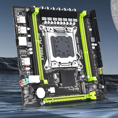 اللوحة الأم NVME M.2 X79SE Plus LGA 2011 لـ E5 V1 V2، PCIe 3.0X16، جيجابت إيثرنت، 8 طبقات PCB، للمنزل، المكتب، الألعاب، 4xDDR3 حتى 128 جيجا، USB2.0 in Kuwait