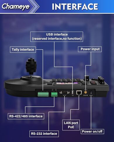 كاميرا Chameeye 4K PTZ NDI تتبع تلقائي بالذكاء الاصطناعي، تكبير بصري 20X، مع وحدة تحكم PTZ لمؤتمر زفاف الكنيسة، حزمة 4K PTZ، C420TX2+E300 in Kuwait