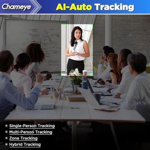 كاميرا Chameeye 4K NDI PTZ مع تتبع AI-Auto، زووم بصري 20X، محول فيديو M500 HDMI، وحدة تحكم PTZ مدمجة بدقة 4K لخدمة البث المباشر لمؤتمر عبادة الكنيسة (C420TX2+M500) in Kuwait