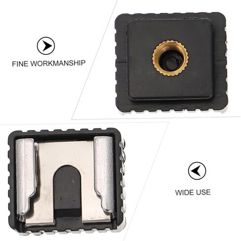 Homoyoyo 4pcs Hot Shoe Mount Bracket with 1/4 Inch Threaded Hole Flash Stand Adapter for DSLR Camera Photography Accessories in Kuwait