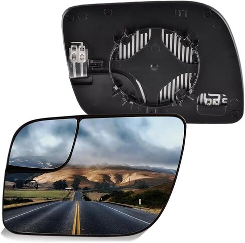 Glass Glass الجانبي المتوافق مع Ford Explorer 2011 2012 2013 2014 2015 2017 2017 مرآة محدب للركاب الخارجي الساخن مع لوحة دعم ، استبدال BB5Z17K707A BB5Z17K707B in Saudi Arabia
