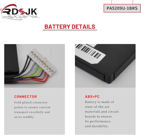 PA5209U-1BRS بطارية الكمبيوتر المحمول لتوشيبا الأقمار الصناعية L10-B003 L10W-B L10W-C L10T L10W L15W-B L15W-B1208X L15W-B1302 L15W-B1310 دائرة نصف قطرها 11 L10W-C L10W-C-10C L10W-C-10H سلسلة P000627450 WSTBBT050O 7.2V 28Wh in Kuwait