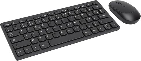 2.4 GHz Wireless Keyboard and Mouse Combo, 78 Key French Keyboard Silent Mouse, Slim Portable Ergonomic with Gaming for PC Laptop in Kuwait