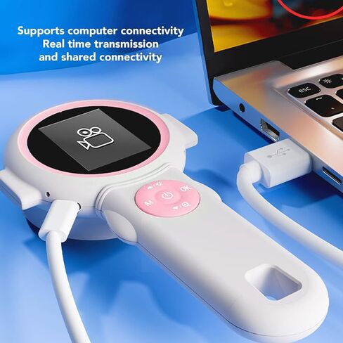 مجهر رقمي محمول من EBTOOLS، عدسة بصرية 500X، تكبير رقمي 4X، كاميرا 1080P، شاشة 2.0 بوصة مع 8 مصابيح LED، لمشاريع العلوم الاستكشافية للأطفال in Kuwait