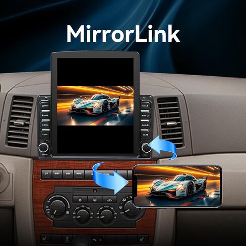 راديو ستيريو للسيارة Android 14 متوافق مع دودج رام 1500 2500 3500 2006 2007 2008 CarPlay اللاسلكي وكاميرا احتياطية Android Auto AHD ترقية 9.7 بوصة شاشة تعمل باللمس GPS WiFi SWC FM Bluetooth 2+64G in Kuwait