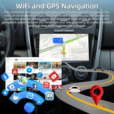 2G+64G Car Radio for Mazda CX-7 CX7 CX 7 2007 2008-2014 - Apple Carplay & Android Auto - 9 Inch Android 13 Stereo with WiFi/EQ/GPS + AHD Rear View Camera in Kuwait