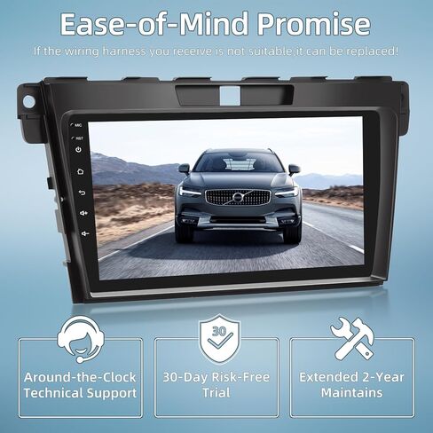 2G+64G Car Radio for Mazda CX-7 CX7 CX 7 2007 2008-2014 - Apple Carplay & Android Auto - 9 Inch Android 13 Stereo with WiFi/EQ/GPS + AHD Rear View Camera in Kuwait