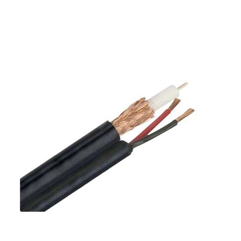 RG59 Outdoor Direct Burial Siamese Coax Cable 18/2 Bare Copper Power Wire 500FT Home Appliance Upgrade Durable Universal Replacement Cord Heavy-Duty Repair Component Reliable Cable in Kuwait