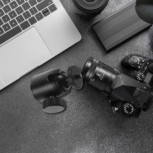 FUOYLOO تدوير الكرة رئيس ترايبود جبل المشبك 360 درجة محول كاميرا دوارة ل DSLR والهواتف الذكية بث مباشر سطح المكتب جبل in Kuwait