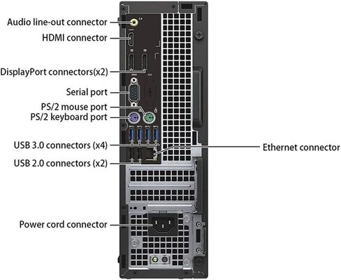 كمبيوتر مكتبي Dell Optiplex 5040 SFF يعمل بنظام Windows 11 Pro PC، Intel Core i7-6700، 256 جيجابايت SSD، 8 جيجابايت ذاكرة الوصول العشوائي، WiFi، بلوتوث، لوحة مفاتيح USB وماوس i7 PC صغير الشكل (متجدد) in Kuwait