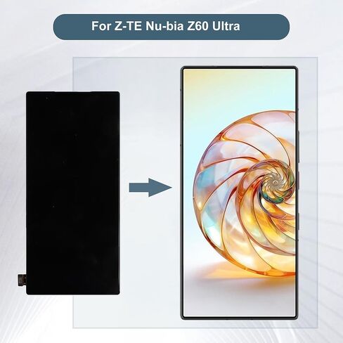 شاشة LCD متوافقة مع ZTE Nubia Z60 Ultra 6.8 بوصة NX721J شاشة LCD تعمل باللمس استبدال مجموعة محول الأرقام مع أدوات سوداء in Kuwait