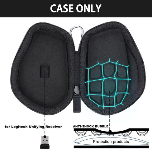 مجموعة حافظة صلبة من co2CREA للوحة المفاتيح Logitech Alto Keys K98M وMX Master 4 / MX Master 3 / Master 3S، ماوس لاسلكي متطور، حقيبة تخزين واقية للسفر مع جيب شبكي لماوس POP والإكسسوارات in Kuwait