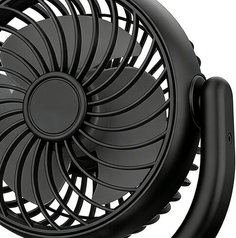 USB Car Fan | 160° Rotation Car Cooling | Desktop Cooling Fan - for Drivers Trucks Sedans SUVs RVs Travelers Travel Camping Bedroom Dormitory Home Office Gym in Kuwait