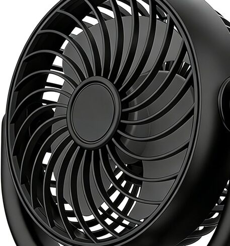 USB Car Fan | 160° Rotation Car Cooling | Desktop Cooling Fan - for Drivers Trucks Sedans SUVs RVs Travelers Travel Camping Bedroom Dormitory Home Office Gym in Kuwait
