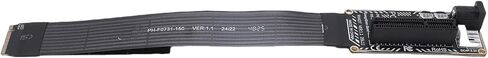 كابل محول Gugxiom PH427 PCIe 4.0 x4 إلى M.2 M موسع عالي السرعة 64 جيجابت في الثانية لوحدة معالجة الرسومات الخارجية NVMe SSD، سلك رفع مرن FPC متوافق مع 2230 2242 2260 2280 in Kuwait