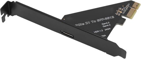 بطاقة محول PCIe إلى SFF-8612 لنقل البيانات بسرعة، ودعم الأجهزة القابلة للتمهيد، 10 64 بت، متوافقة، دعامة in Kuwait