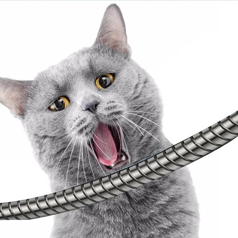 كابل USB من النوع C مضفر معدني، سلك مقاوم للمضغ للحيوانات الأليفة، شاحن سريع من النوع C، كابل شحن USB-A إلى USB-C متين بطول 1 متر لهاتف Samsung Galaxy S23 S24 S21 S20+ S10 A51 Note PS5 Pixel Controller (فضي) in Kuwait
