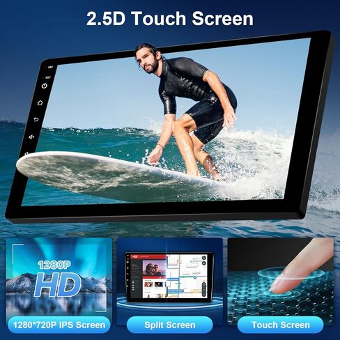 راديو سيارة Leadfan Android لسيارة Honda Civic 2013 2014 2015 2016 2017 متوافق مع JBL Wireless CarPlay Android Auto، شاشة لمس IPS مقاس 9 بوصة مع بلوتوث WiFi GPS Navi SWC MirrorLink كاميرا احتياطية MIC in Kuwait