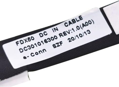 GinTai FDX50 الكمبيوتر المحمول AC DC جاك كابل الطاقة المكونات في منفذ شحن كابل موصل المقبس مع استبدال الأسلاك لديل الدقة 7550 7560 M7550 01X26W DC301016300 in Kuwait