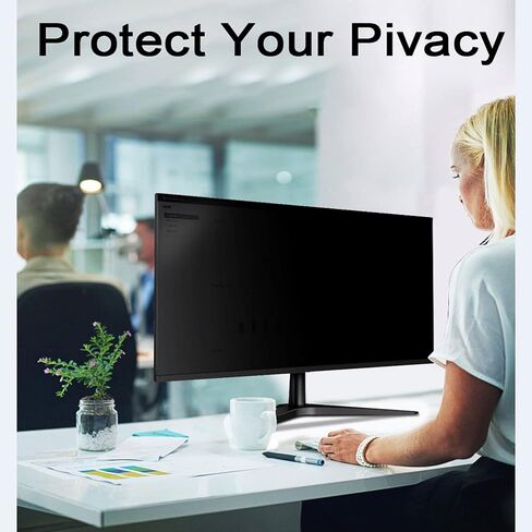 27 Inch Computer Privacy Screen Protector for 16:9/16:10 Widescreen Monitor,Anti Blue Light Filter Film Filter Privacy Protection，27in610x340mm in Saudi Arabia