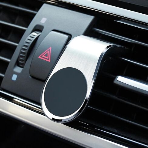 2Pcs Sliver Universal Phone Holder Clip Car Air Magnetic Mount Bracket for GPS Suporte Celular, Vent Clip Phone Holder,Cell Phone Automobile Cradles in Kuwait