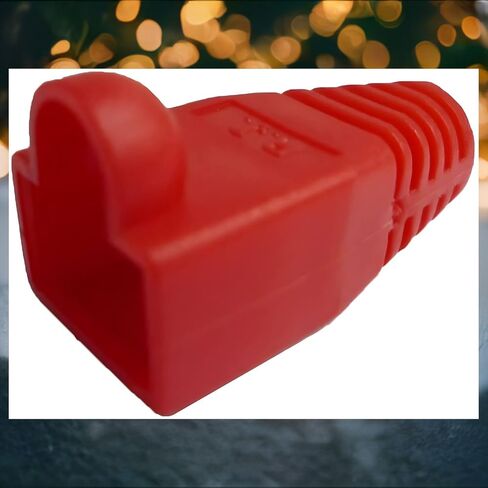 R.J. Enterprises®- 100p- RJ45 Strain Relief Boot Red- RJ-SR-0-RD (Patented) 0.035/p in Kuwait