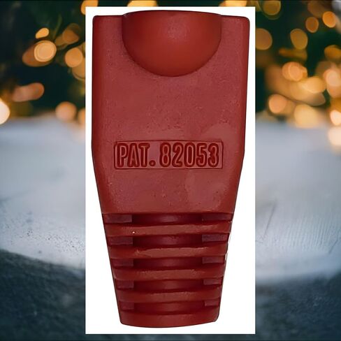 R.J. Enterprises®- 100p- RJ45 Strain Relief Boot Red- RJ-SR-0-RD (Patented) 0.035/p in Kuwait