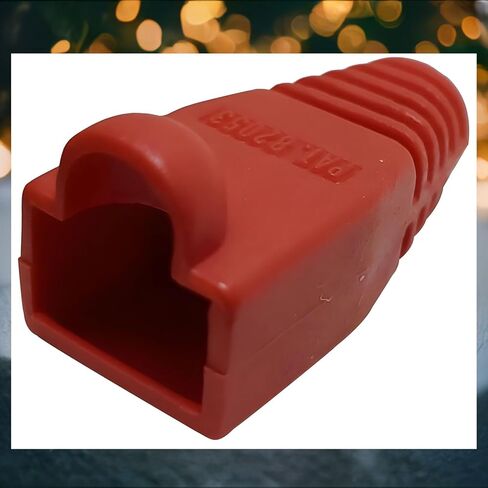 R.J. Enterprises®- 100p- RJ45 Strain Relief Boot Red- RJ-SR-0-RD (Patented) 0.035/p in Kuwait
