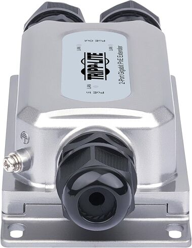 مكرر موسع Tripp Lite بمنفذين Gigabit PoE+ حتى 100 متر / 328 قدم، 95 واط، Cat5e/Cat6/Cat6a، IP67 وIK10، مقاوم للماء ومقاوم للتخريب، ضمان لمدة عامين (NPOE-EXT-2X1G30) in Kuwait