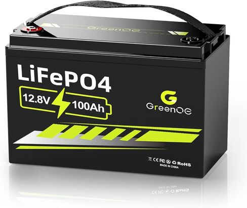 بطارية LiFePO4 بقدرة 12 فولت و100 أمبير في الساعة، مجموعة BCI 31، بطارية ليثيوم RV ذات دورة عميقة مع حماية منخفضة الحرارة، مدمج 100 أمبير BMS، خرج 1280 وات في الساعة، بحد أقصى 15000 دورة، مثالي للمركبات الترفيهية والطاقة الشمسية ومحرك التصيد والبحرية in Kuwait