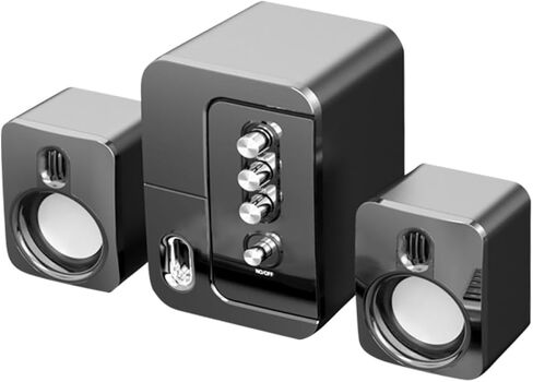 سماعات سطح المكتب للكمبيوتر المحمول من DOITOOL USB، مكبر صوت صوت محيطي ثلاثي الأبعاد مدمج باللون الأسود للاستخدام في المكتب المنزلي in Kuwait