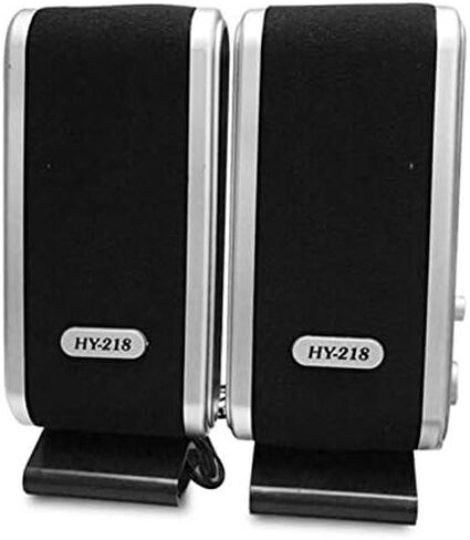 2 Pcs USB Computer Speakers Portable Speaker Stereo 3.5mm with Ear Jack for Desktop PC Laptop in Kuwait