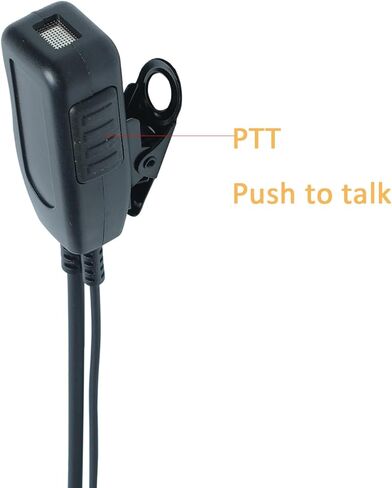 C Shape Earpiece Headset with PTT Mic Compatible with Motorola Cls1410 Cp200 Cp200d cls1110 Cp185 Rdm2070d Two Way Radio 2Pack in Kuwait
