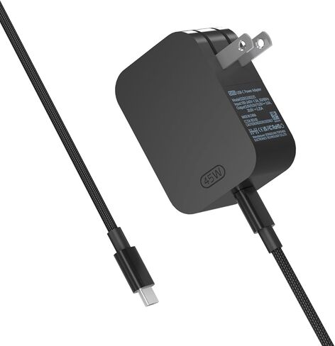 شاحن USB-C بقدرة 45 وات متوافق مع محول الطاقة Surface pro 10/X/11/12، متوافق مع محول الطاقة للكمبيوتر المحمول والكمبيوتر اللوحي Microsoft Surface من النوع C in Kuwait