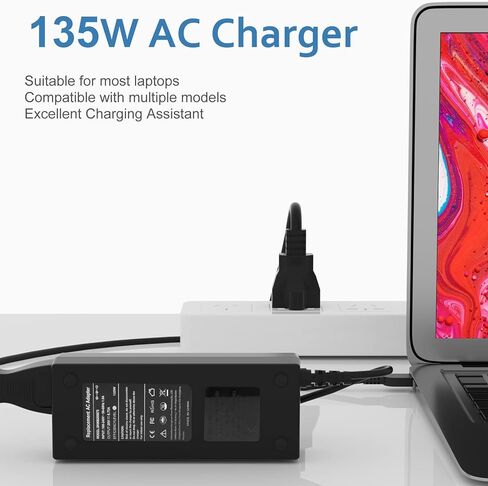 مزود طاقة بطرف رفيع بقدرة 135 وات لجهاز Lenovo ThinkPad Dock - محول تحميل كامل بدون جهد لمحطات الإرساء Thunderbolt 3/4 وUSB-C in Kuwait