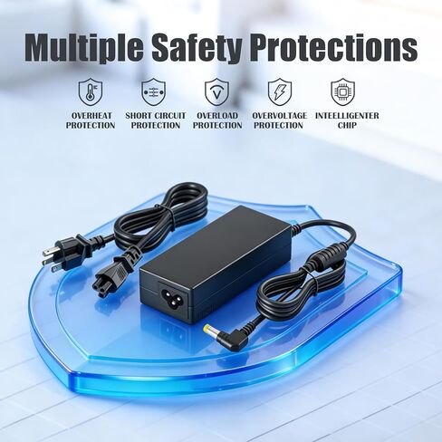 شاحن 16 فولت متوافق مع Panasonic-Toughbook CF-20 CF-18 FZ-G1 FZ-A2 FZ-A3 FZ-B2 FZ-M1 CF-19 CF-C2 CF-H1 CF-H2 CF-W8 CF-T8 CF-T7 CF-T5 CF-T2 مناسب لمحول تيار متردد للكمبيوتر المحمول Toughbook 5.5 مم in Kuwait