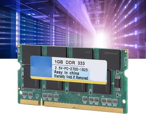 ذاكرة الوصول العشوائي BRRNOO 1G 333MHz DDR، ذاكرة كمبيوتر محمول PC2700 مع أداء عالي السرعة، متوافقة مع أجهزة الكمبيوتر المحمول in Kuwait
