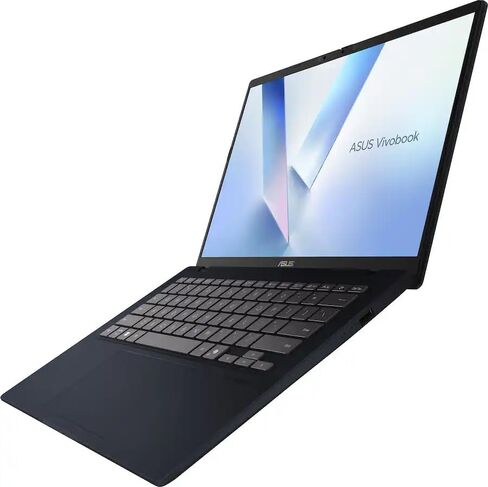ASUS Vivobook 14 بوصة FHD+ كمبيوتر محمول Copilot+ PC |Snapdragon X X1-26-100 |رسومات Qualcomm Adreno|كاميرا|أزرق| ذاكرة وصول عشوائي 16 جيجابايت DDR5 | 512 جيجابايت SSD | Windows 11 Home | حزمة مع محور USB 3.0 in Kuwait