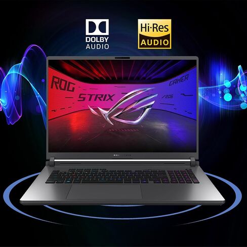 ASUS ROG Strix G18 G815 Gaming AI Laptop 18" 2560x1600 240Hz 100% DCI-P3 Intel 24-core Ultra 9 275HX 32GB DDR5 2TB SSD GeForce RTX 5060 (Up to 572 AI Tops) 4-Zone RGB Backlit WiFi7 Win11Pro ICP Hub in Saudi Arabia