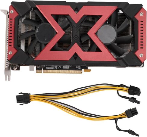 VBESTLIFE RX580 8GB Graphics Card, GDDR5 256 Bit GPU, 1286/7000 MHz, PCIE 3.0 X16 Desktop PC Gaming Video Card Supports DirectX 12 in Kuwait