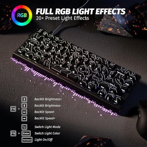 مجموعة ألعاب X68 HE وX11 ULTRA Pro: لوحة مفاتيح ذات محور مغناطيسي بسرعة 8000 هرتز وماوس لاسلكي ثلاثي الأوضاع من ألياف الكربون 59 جرام، PAW3950MAX 42K DPI، Nordic 54L15، لمسات CNC مطلية بالذهب، محيط أسود in Kuwait