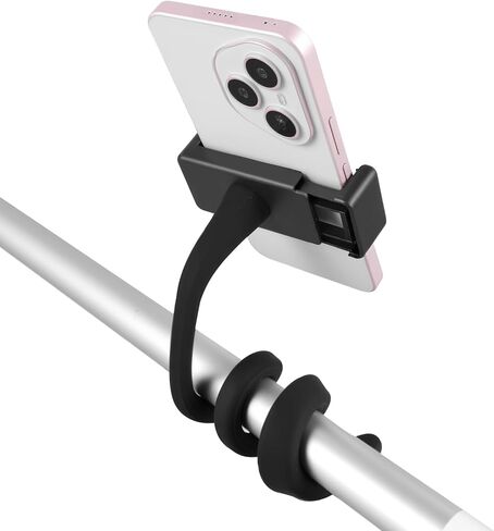 Stroller Phone Holder, Flexible Phone Holder for Treadmill, Bike Shopping Cart, Desk, Portable Gooseneck Long Arm Phones Mount for Smartphone in Kuwait