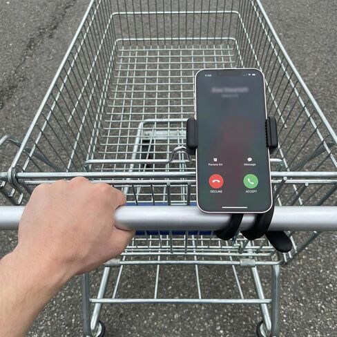 Stroller Phone Holder, Flexible Phone Holder for Treadmill, Bike Shopping Cart, Desk, Portable Gooseneck Long Arm Phones Mount for Smartphone in Kuwait