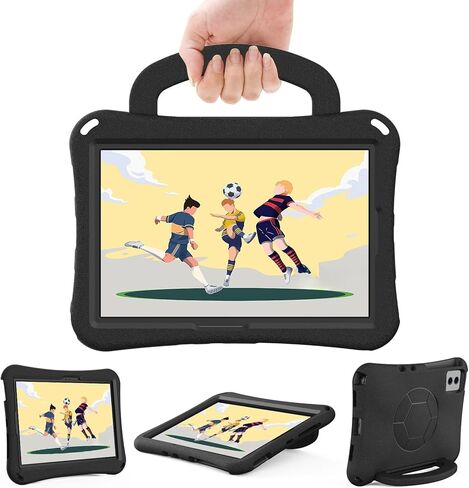 Anti-Yellowing Tablet Case Lightweight and Shockproof Protective Case Compatible with Samsung Galaxy S9 FE 11 Inch SM-X510/516 (2023) Tablet with Handle and Stand Compatible with enf in Kuwait