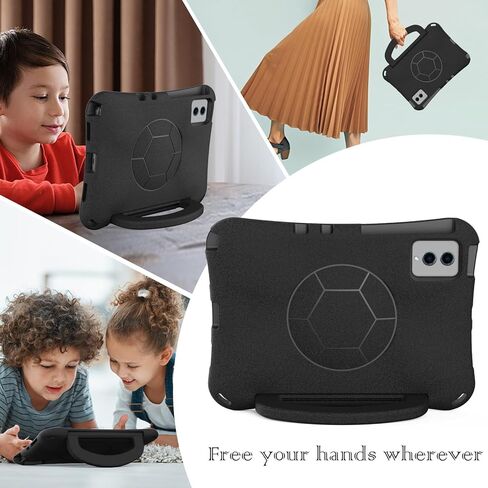 Anti-Yellowing Tablet Case Lightweight and Shockproof Protective Case Compatible with Samsung Galaxy S9 FE 11 Inch SM-X510/516 (2023) Tablet with Handle and Stand Compatible with enf in Kuwait