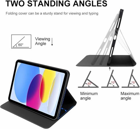 Cat Angelswings Slim Fit Tablet Case Protective Stand Cover Shell Compatible with iPad 10代 (10.9in) in Kuwait