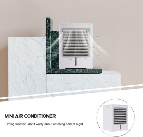 Veemoon Portable USB Mini Air Conditioner Cooling Fan for Desktop, Personal Home and Office Air Cooler, Compact Usb-powered Cooling Tool for Travel and Birthday in Kuwait