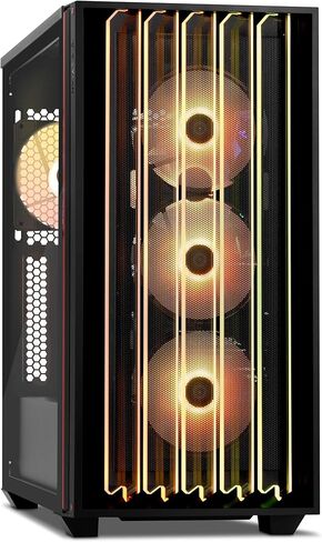 كمبيوتر الألعاب يايان. كور i5 14400F، RTX 5060، 1 تيرابايت NVMe، 32 جيجابايت DDR5، 650 واط، W11 هوم. الموديل YPI-MS44F0C-5601B in Kuwait