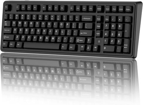 Ajazz AK980MAX لوحة مفاتيح ميكانيكية ذات محور مغناطيسي سلكي، لوحة مفاتيح مخصصة قابلة للتبديل بنسبة 98% مع إضاءة خلفية RGB، مفاتيح مشحمة مسبقًا، أغطية مفاتيح ABS، مناسبة لـ MAC/Win/Visa/PC in Kuwait